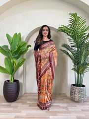 Dola Viscose Digital Printed Pichwai Saree