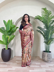 Dola Viscose Digital Printed Pichwai Saree