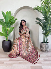 Dola Viscose Digital Printed Pichwai Saree