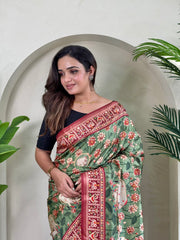 Dola Viscose Digital Printed Pichwai Saree
