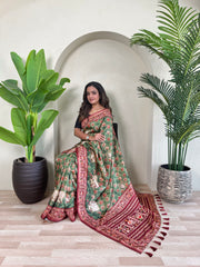 Dola Viscose Digital Printed Pichwai Saree