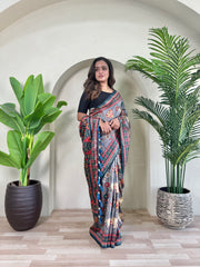 Dola Viscose Digital Printed Pichwai Saree