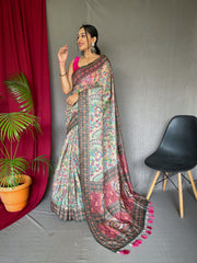 Malai Cotton Digital Printed Kalamkari Saree