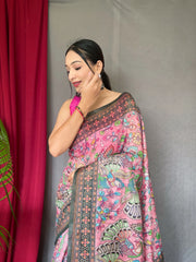 Malai Cotton Digital Printed Kalamkari Saree