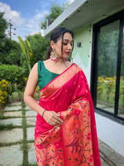 Authentic Paithani Soft Silk Saree