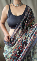Soft Cotton Kalamkari Printed Saree