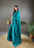 Ruhi Silk Jaal Work Sequence Saree