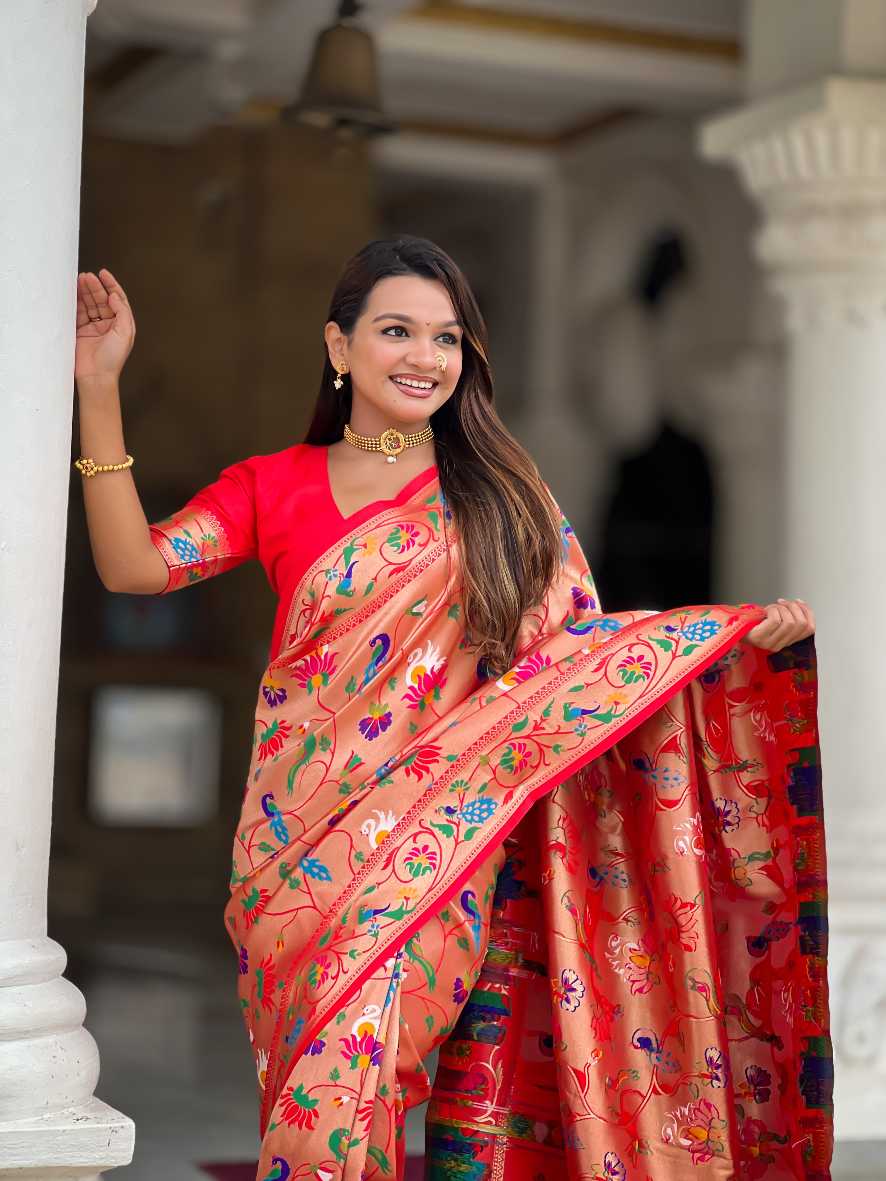 Soft Silk Kanjivaram Paithani Saree