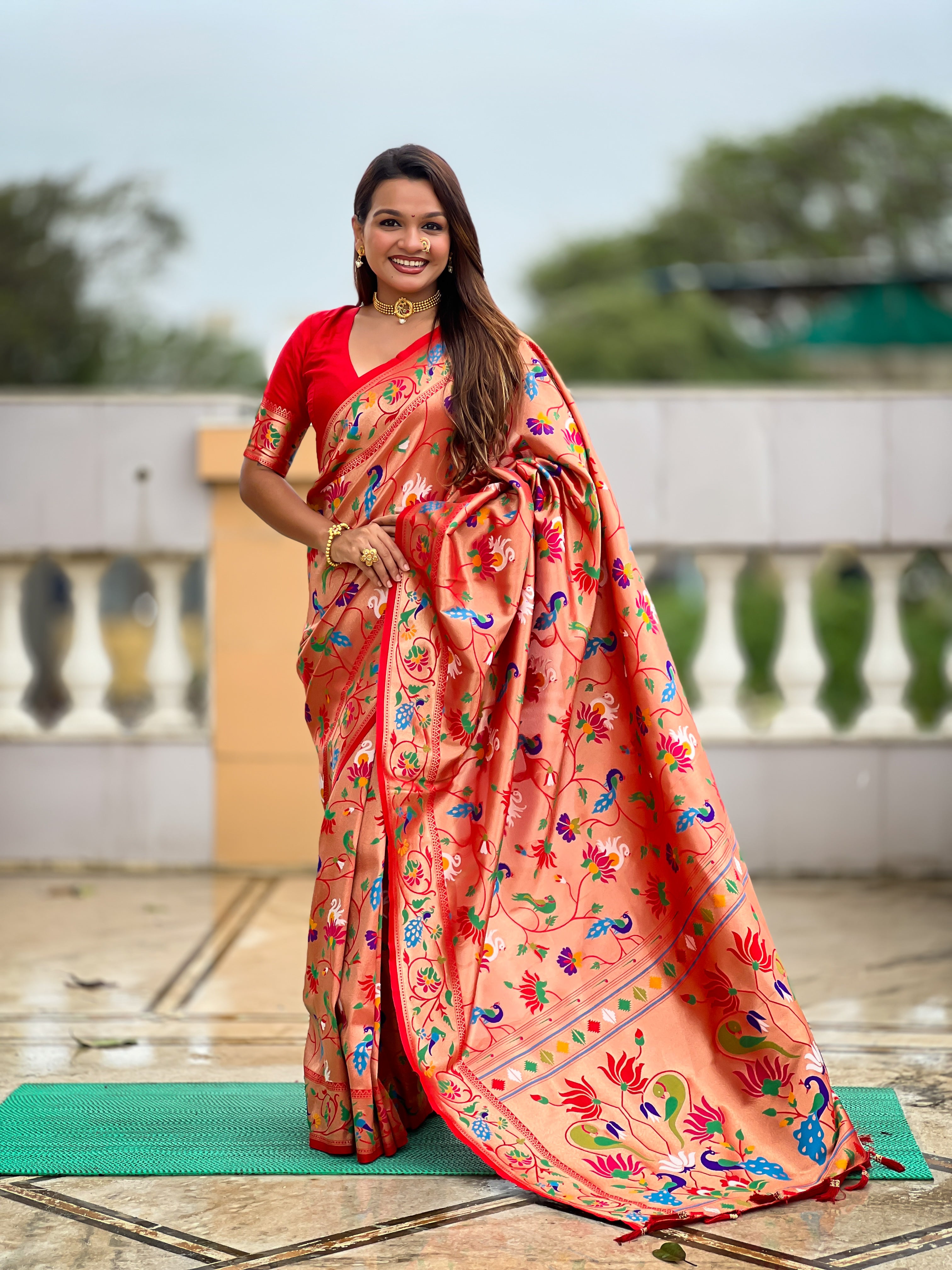 Soft Silk Kanjivaram Paithani Saree