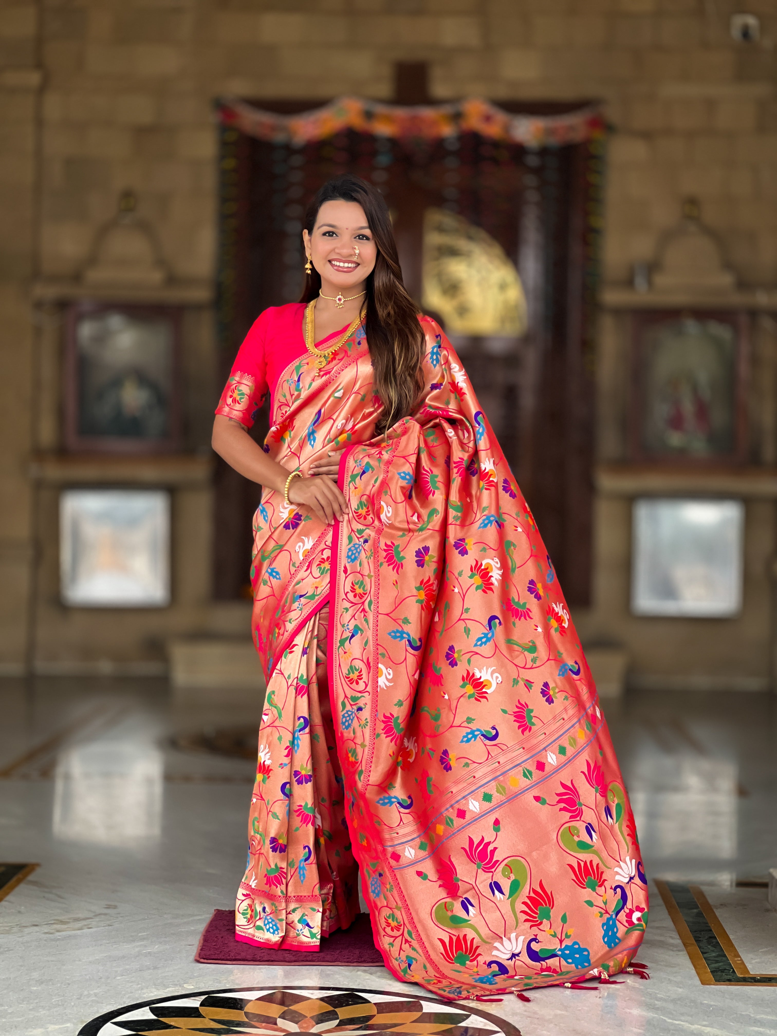 Soft Silk Kanjivaram Paithani Saree