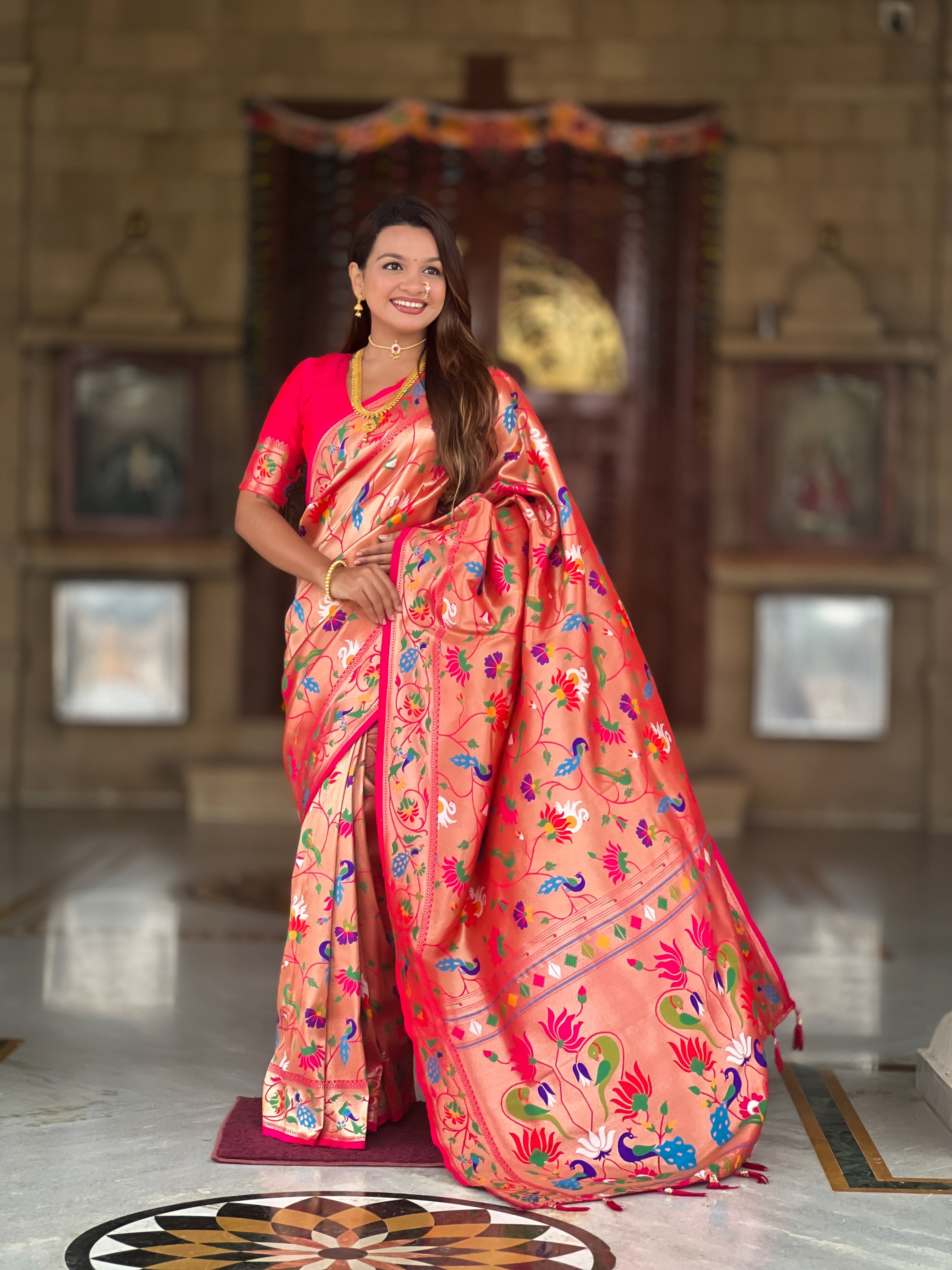 Soft Silk Kanjivaram Paithani Saree