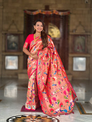 Soft Silk Kanjivaram Paithani Saree