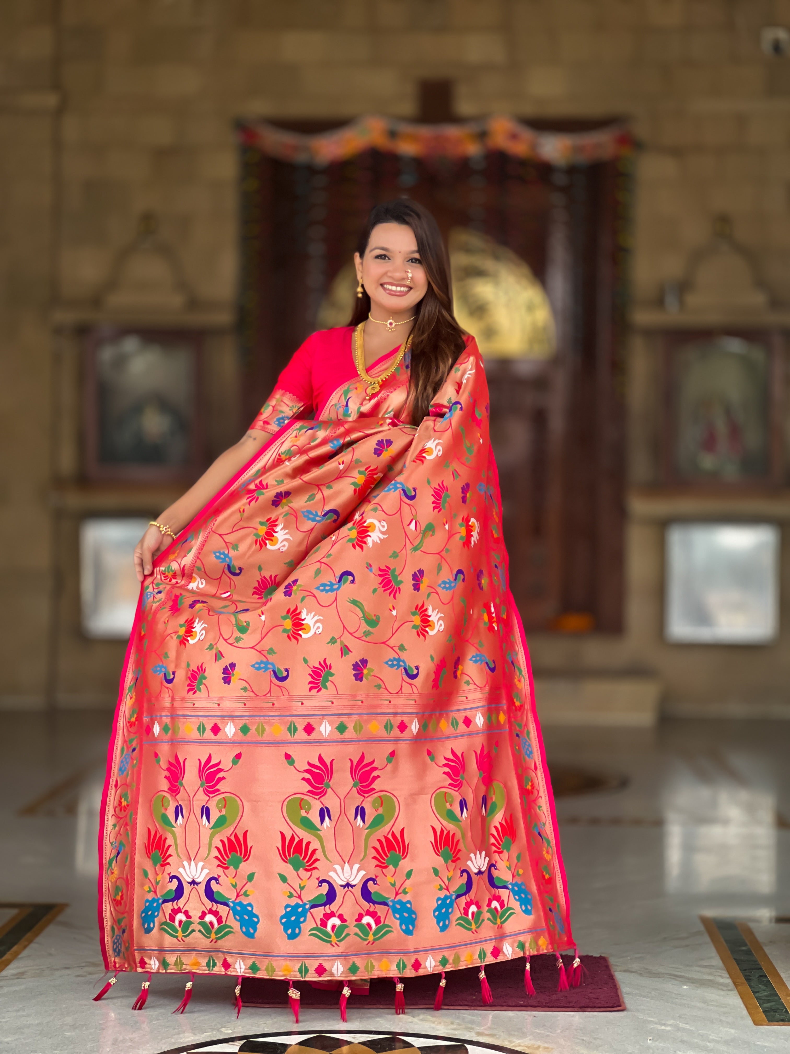 Soft Silk Kanjivaram Paithani Saree
