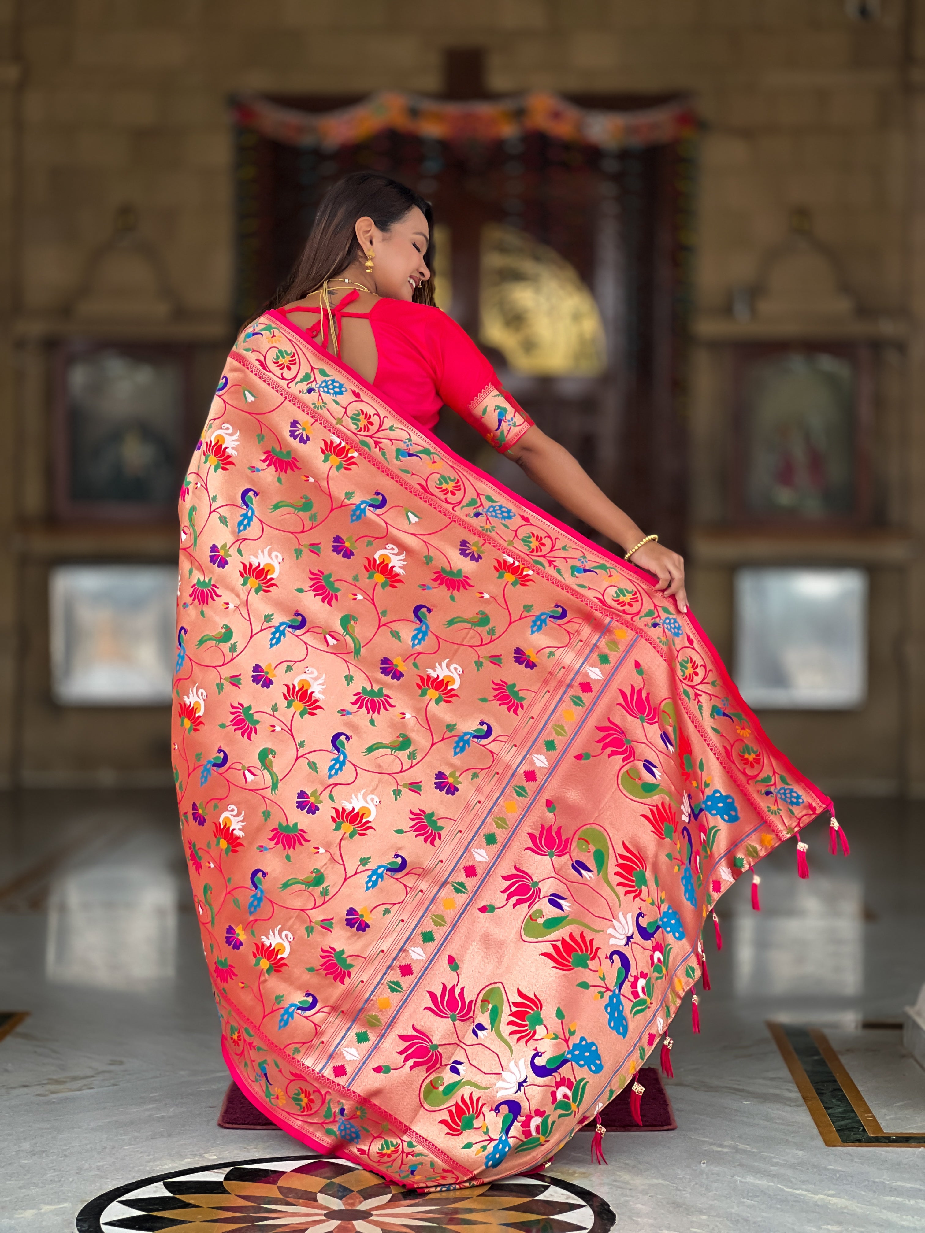 Soft Silk Kanjivaram Paithani Saree