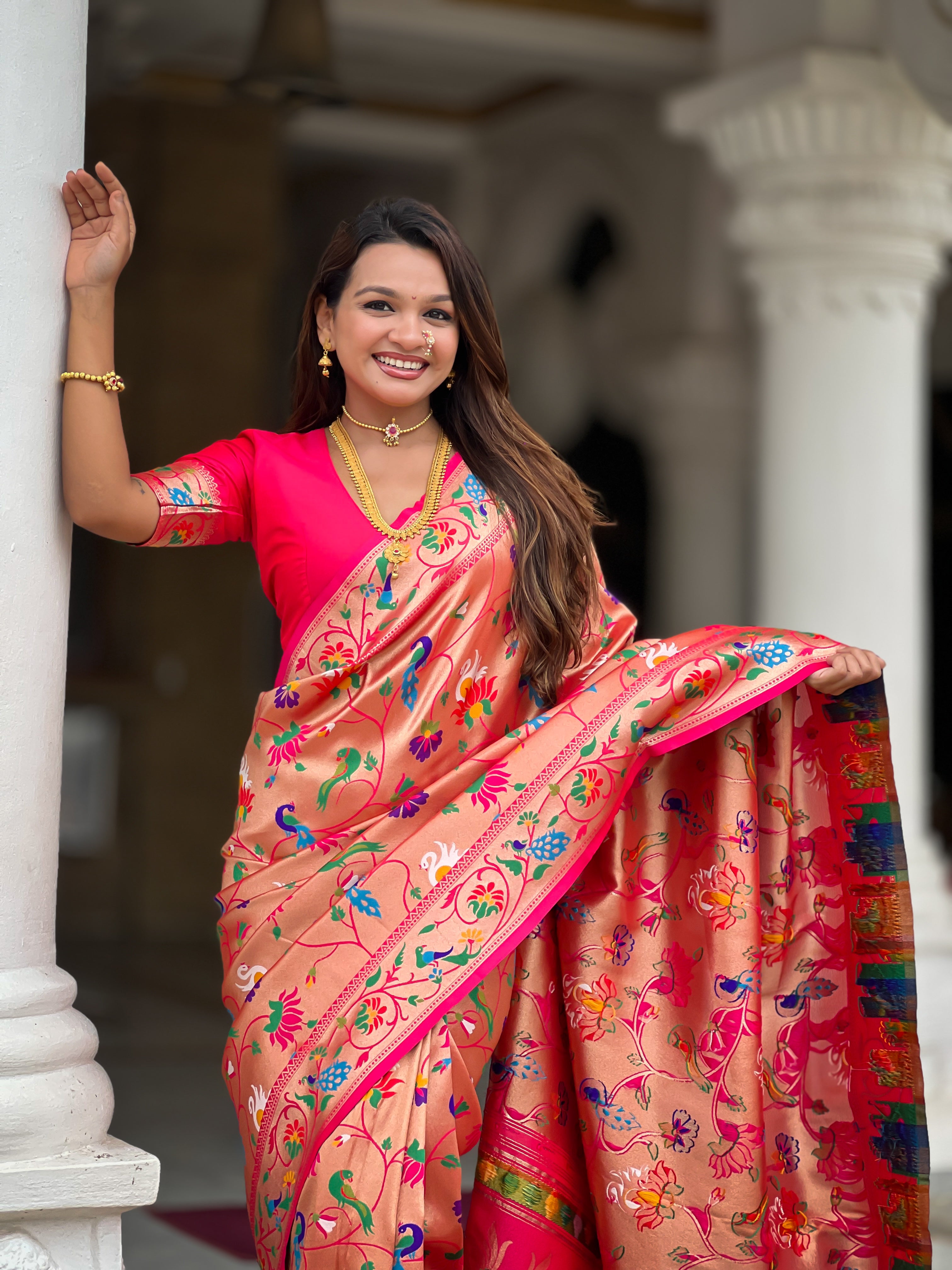 Soft Silk Kanjivaram Paithani Saree