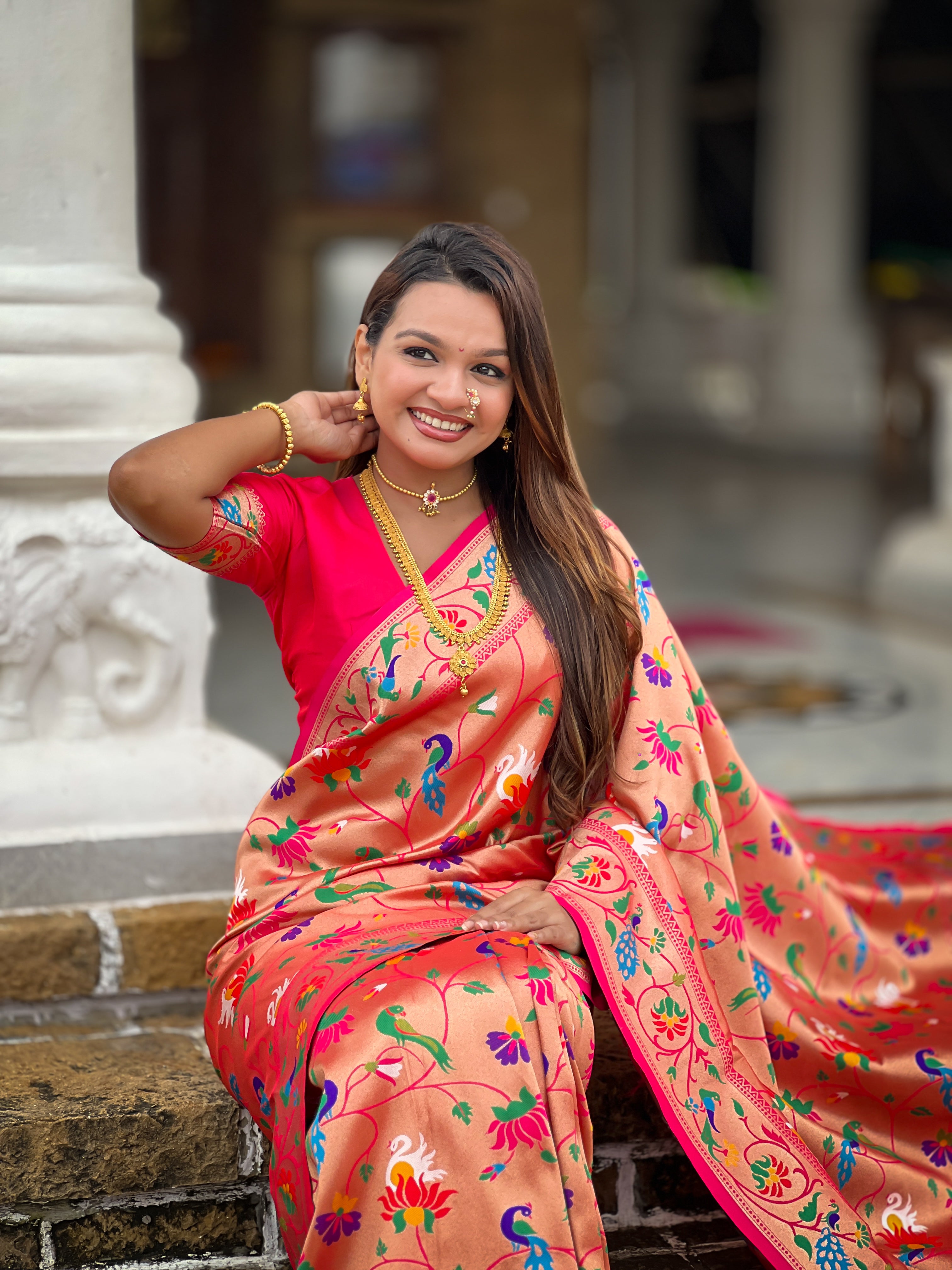 Soft Silk Kanjivaram Paithani Saree
