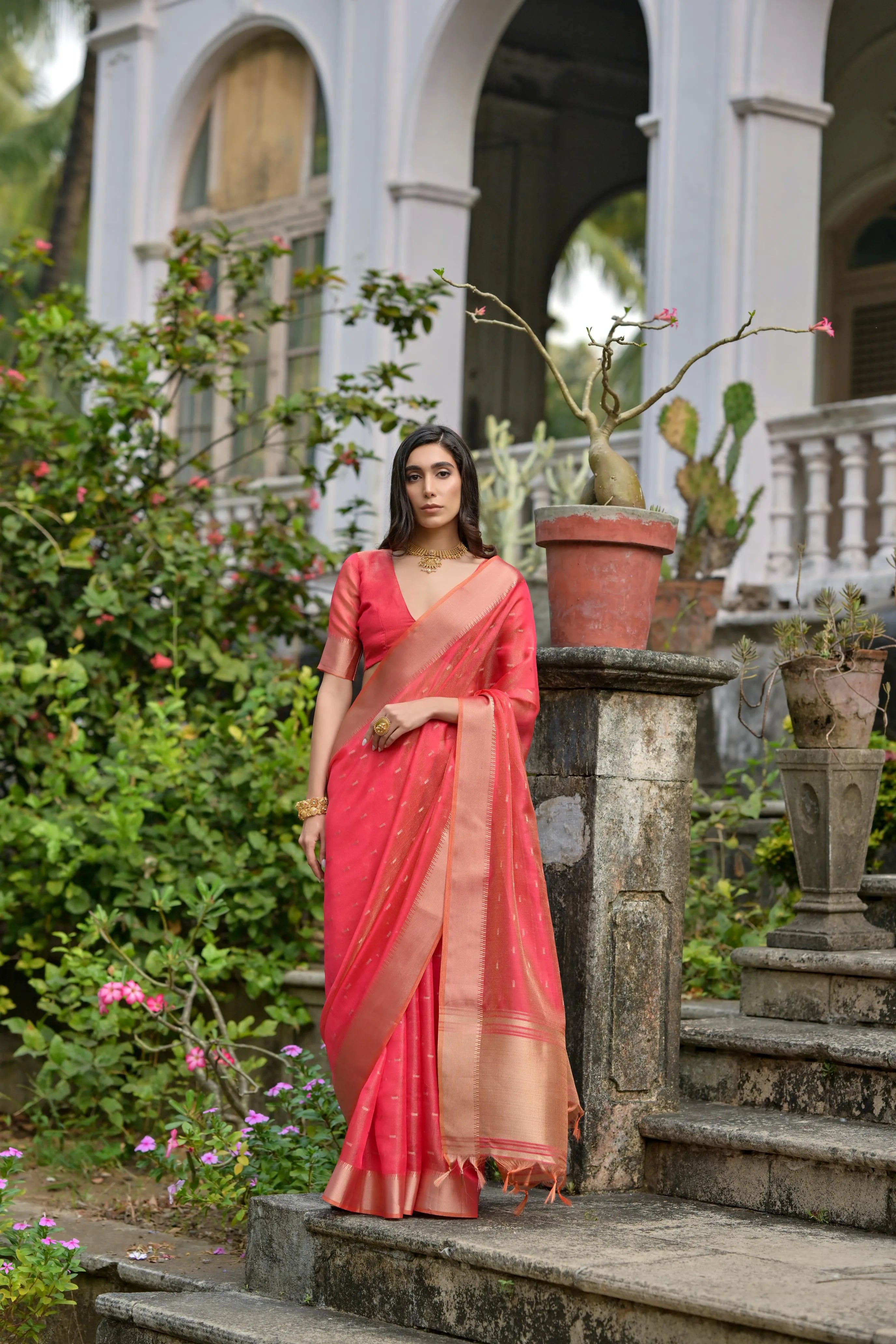 Soft Kalyani Silk Zari Weaving Pallu Saree