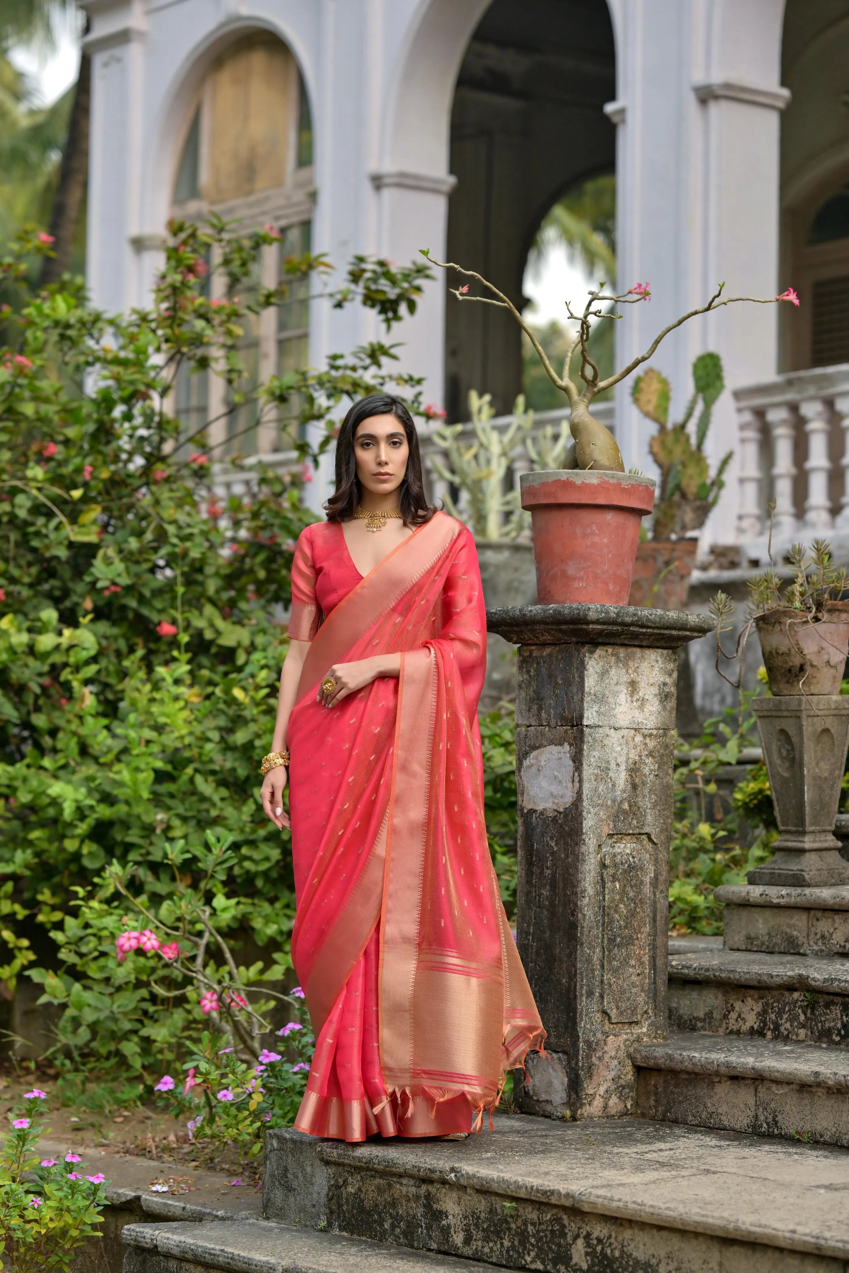 Soft Kalyani Silk Zari Weaving Pallu Saree