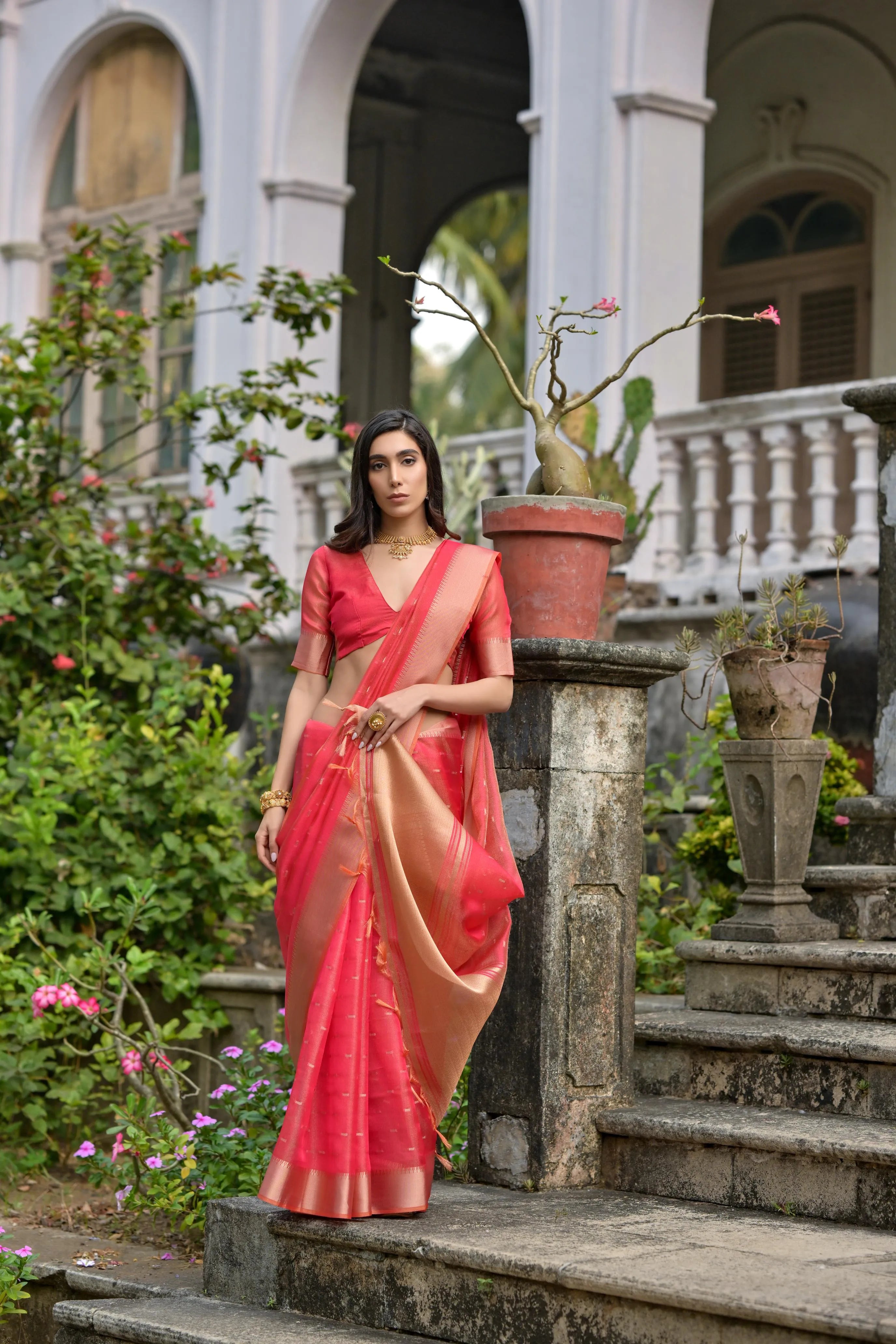 Soft Kalyani Silk Zari Weaving Pallu Saree
