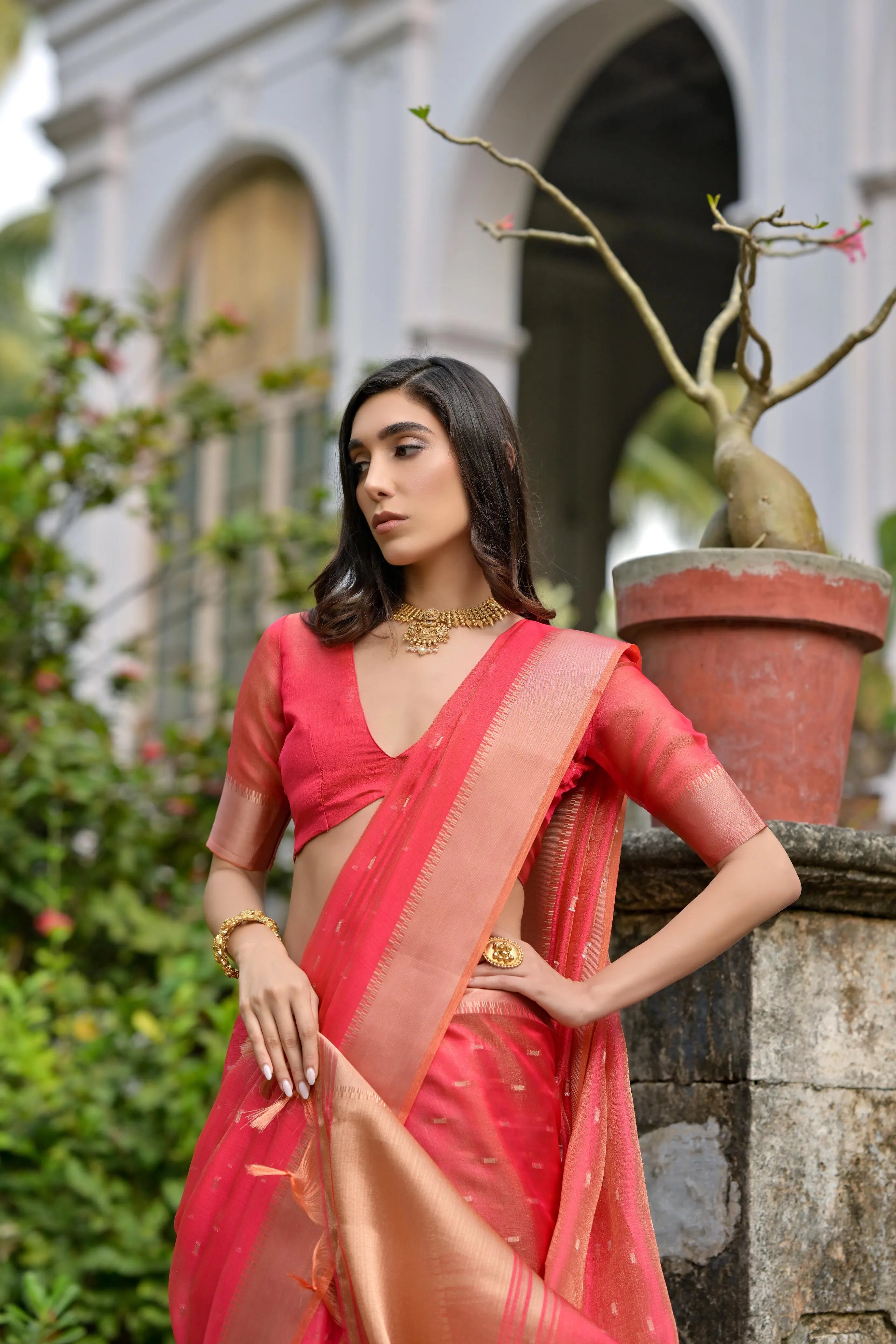Soft Kalyani Silk Zari Weaving Pallu Saree