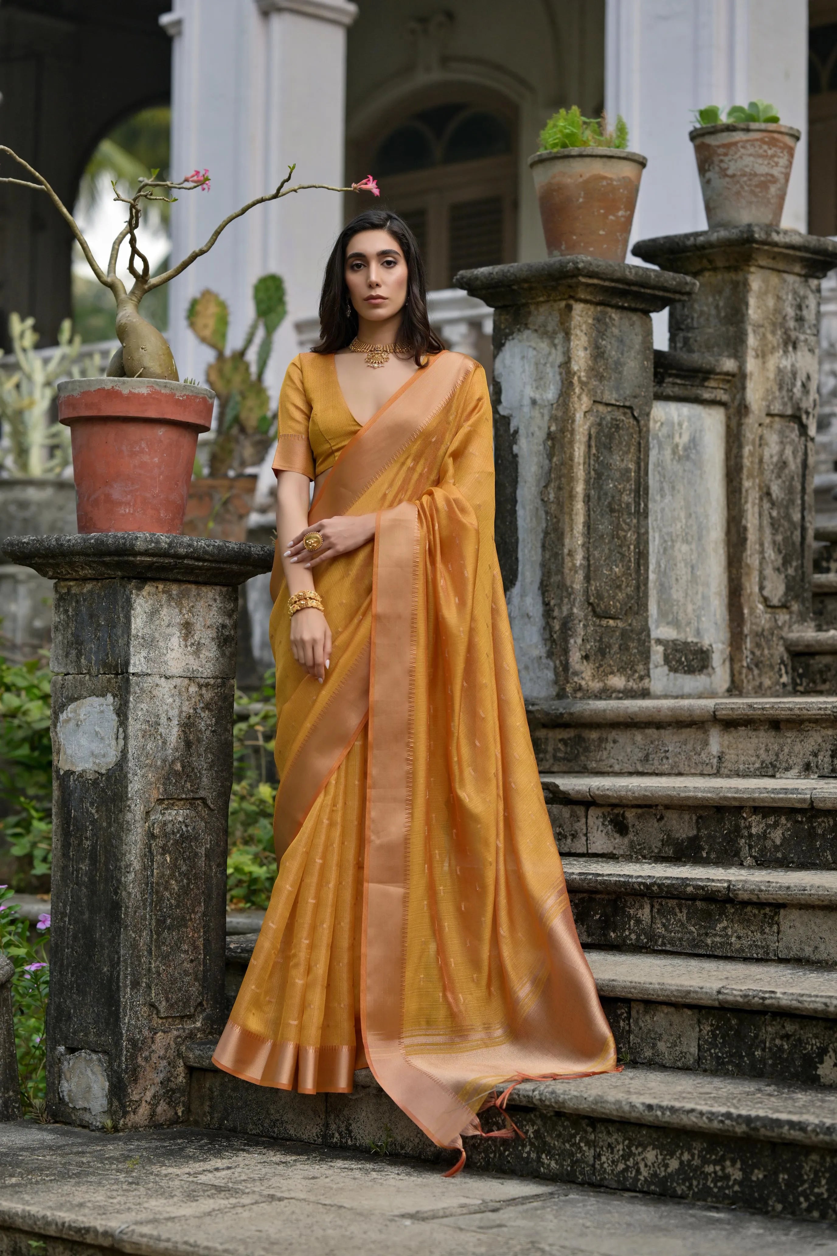 Soft Kalyani Silk Zari Weaving Pallu Saree