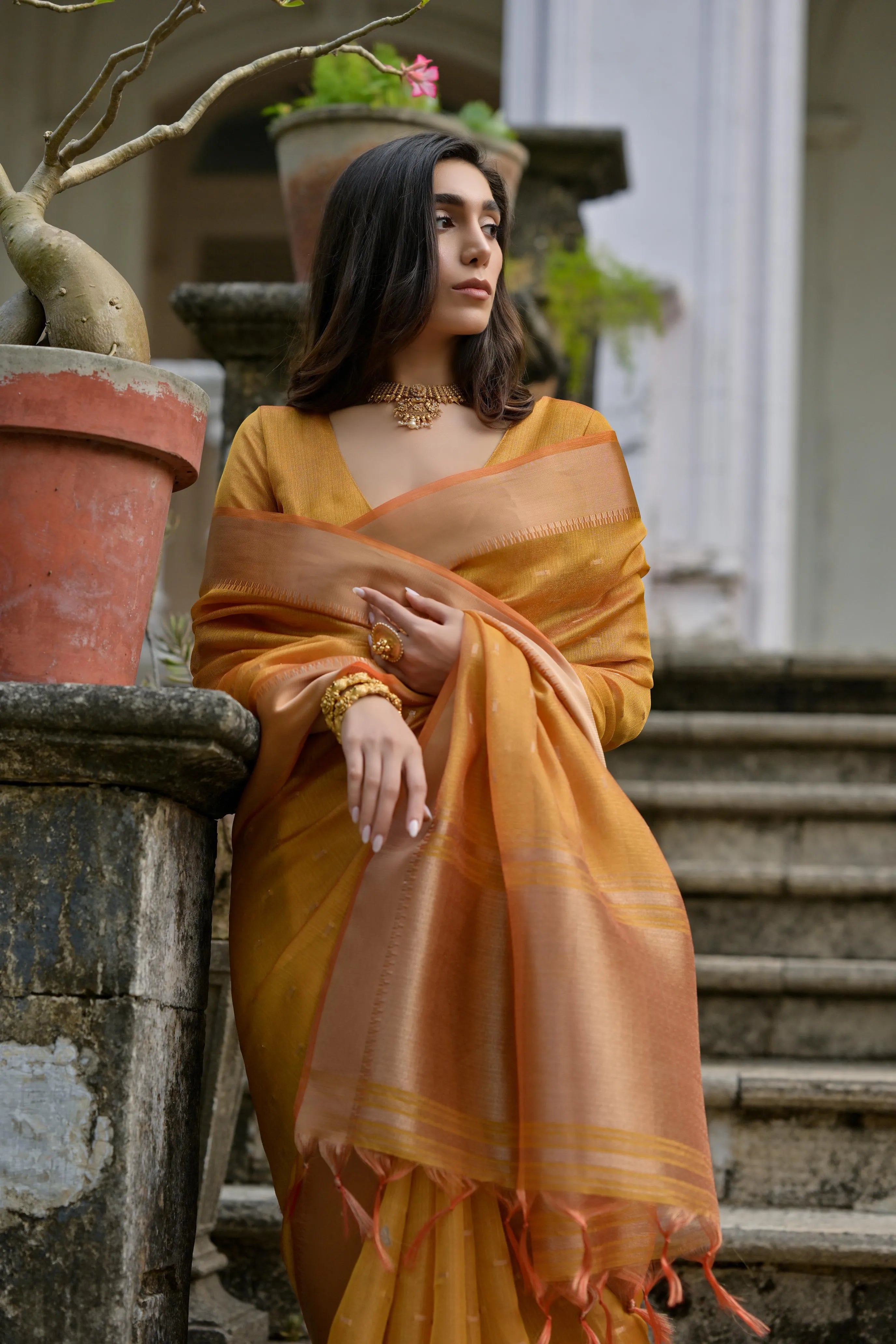 Soft Kalyani Silk Zari Weaving Pallu Saree