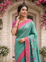 Designer Lotus Weaving Pichwai Paithani Saree