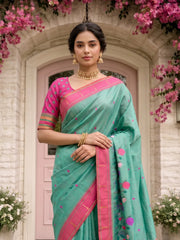Designer Lotus Weaving Pichwai Paithani Saree
