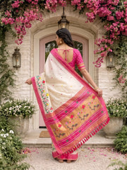 Designer Lotus Weaving Pichwai Paithani Saree