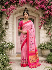 Designer Lotus Weaving Pichwai Paithani Saree
