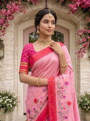 Designer Lotus Weaving Pichwai Paithani Saree