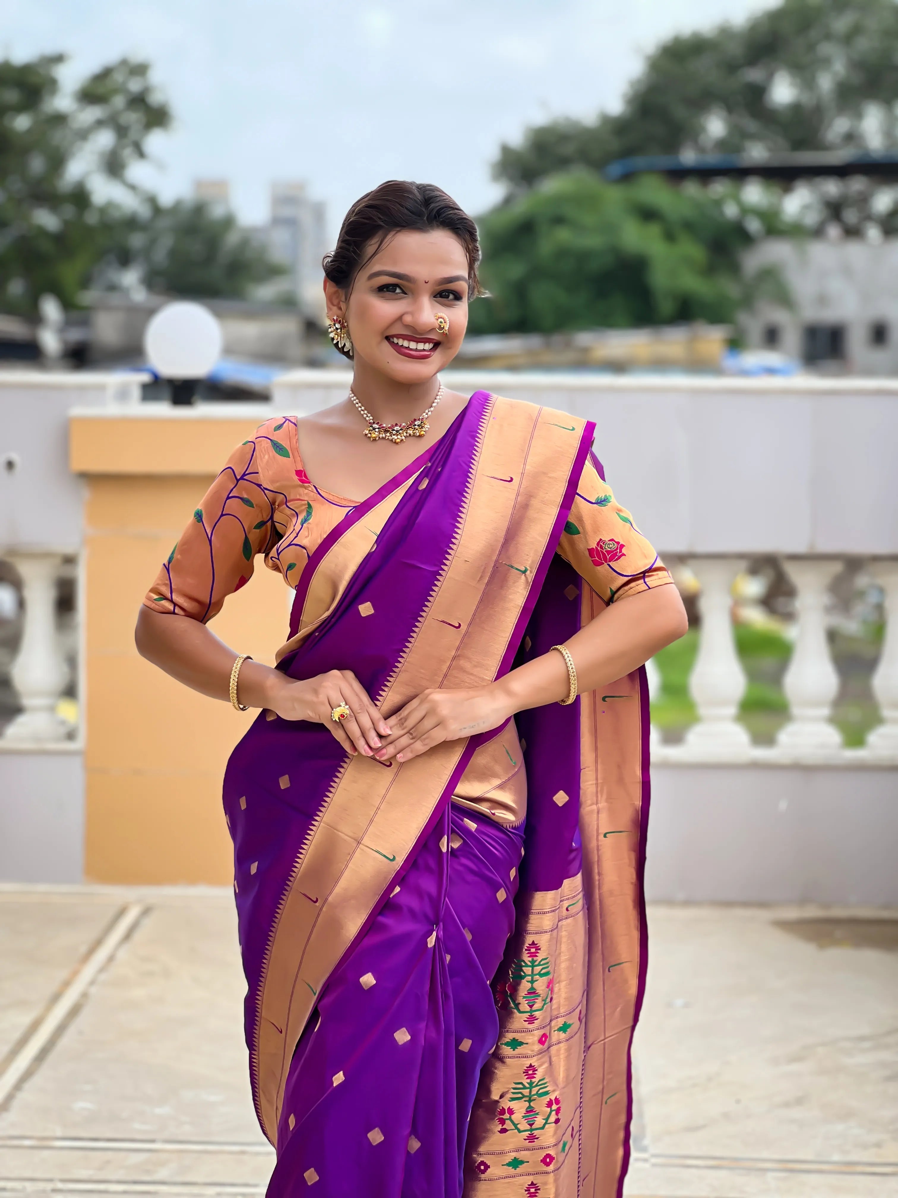 Soft Silk Designer Paithani Saree