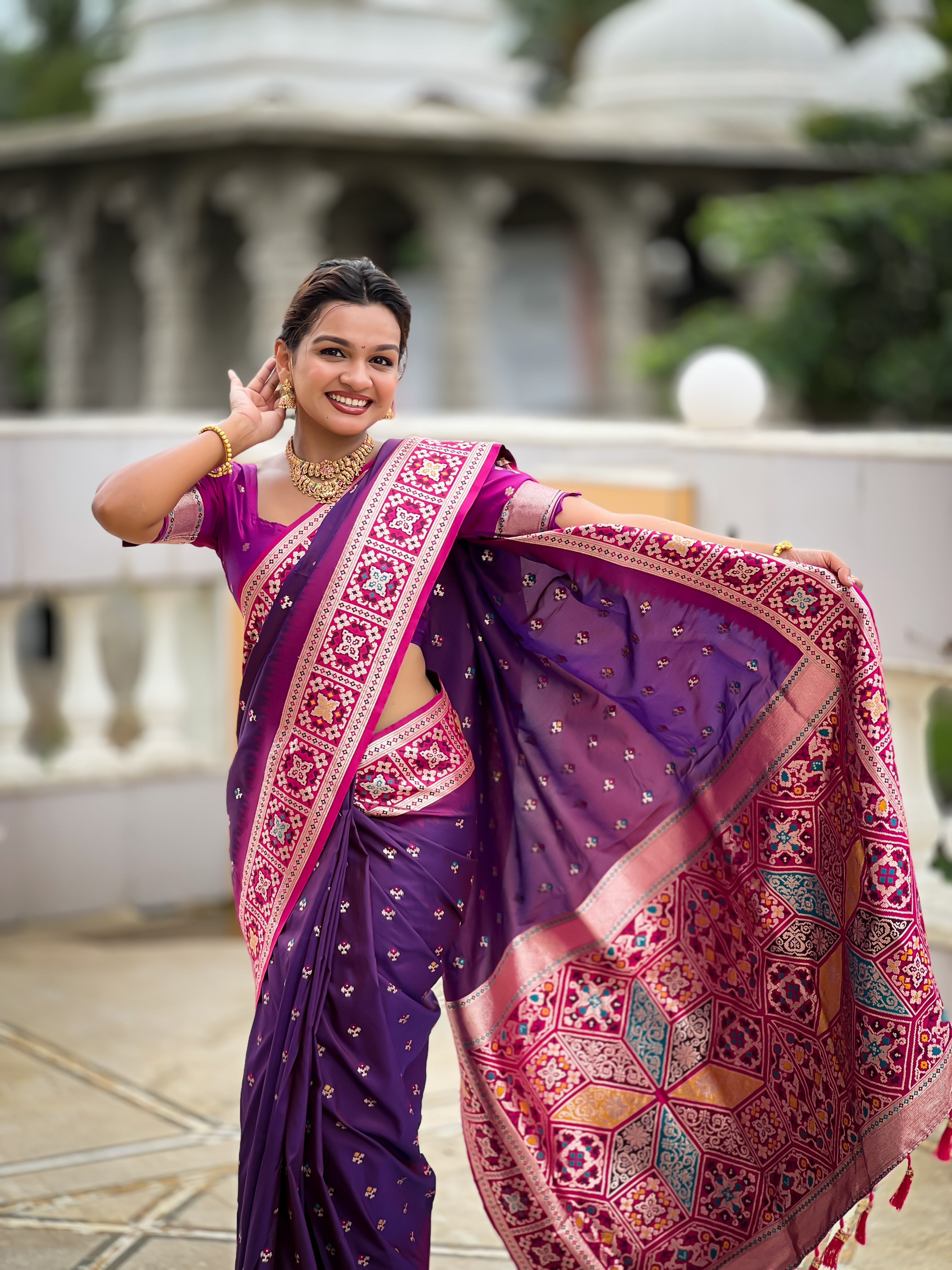 Soft Silk Banarasi Meenakari Rich Pallu Saree