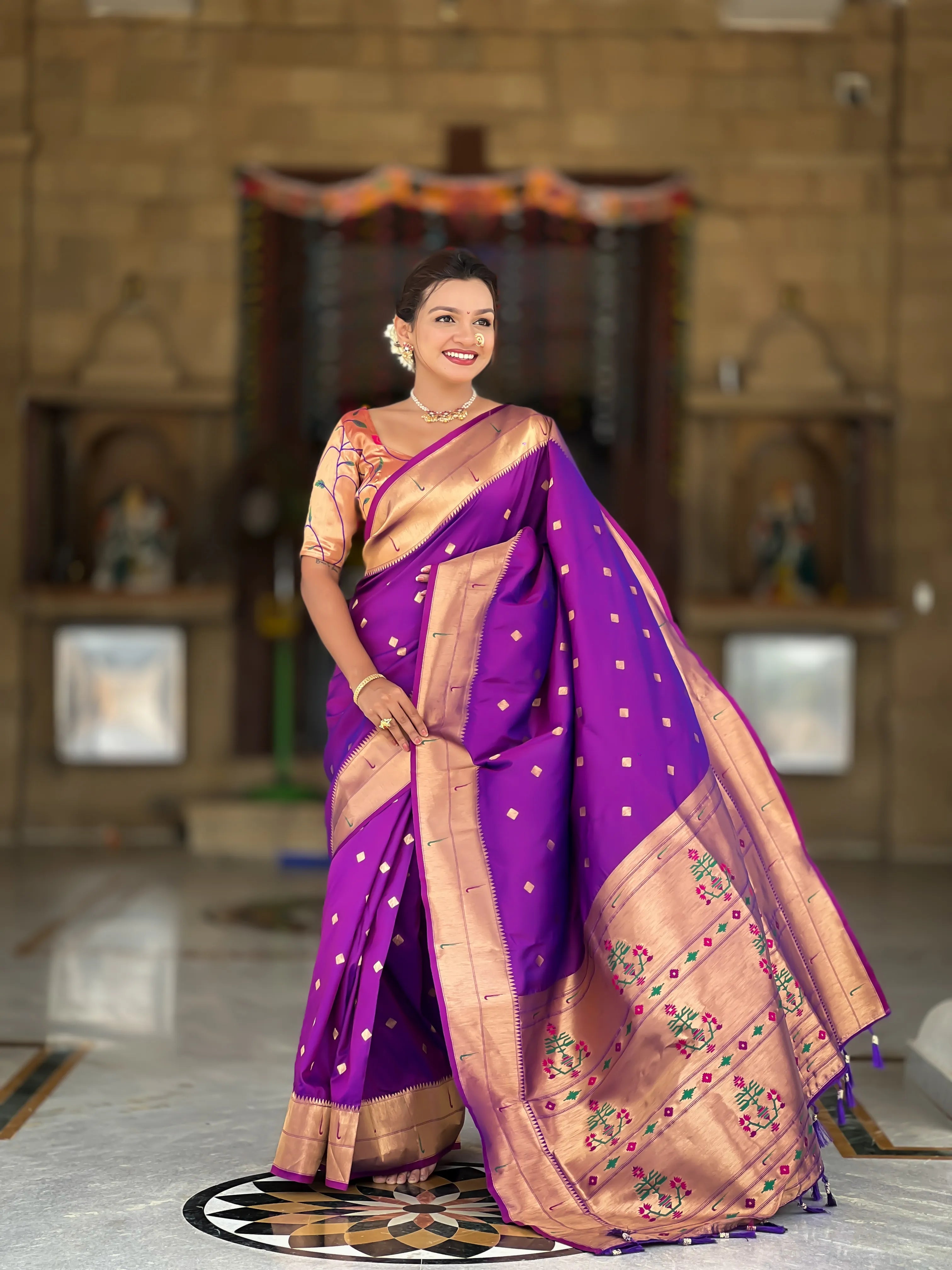 Soft Silk Designer Paithani Saree