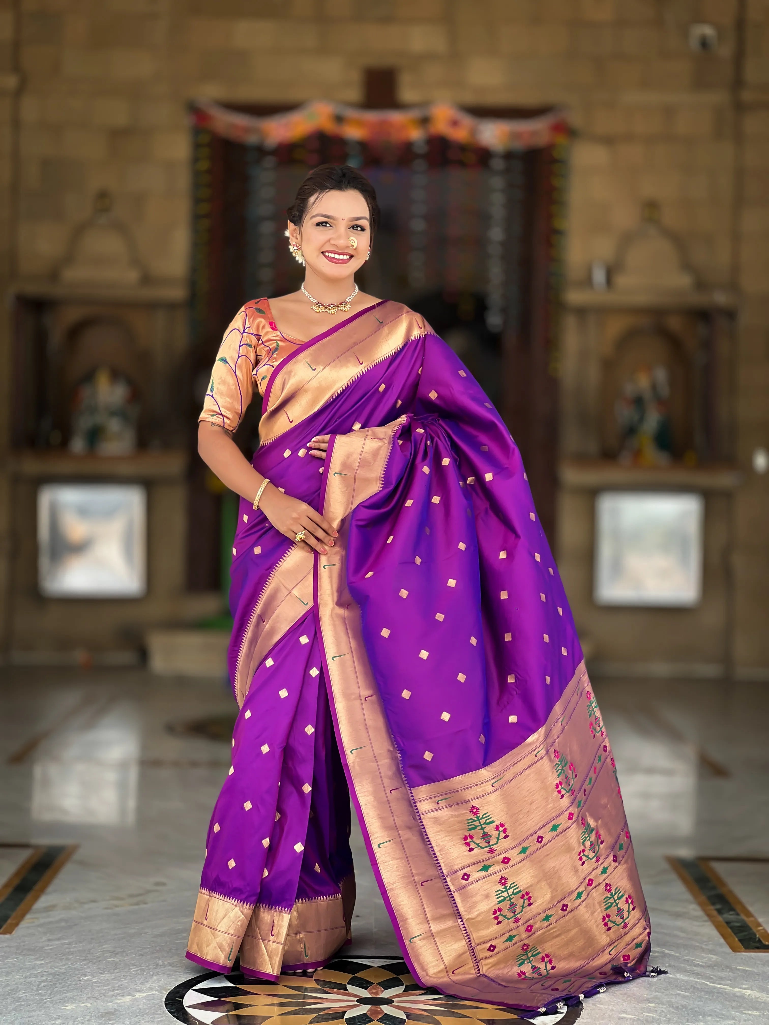 Soft Silk Designer Paithani Saree