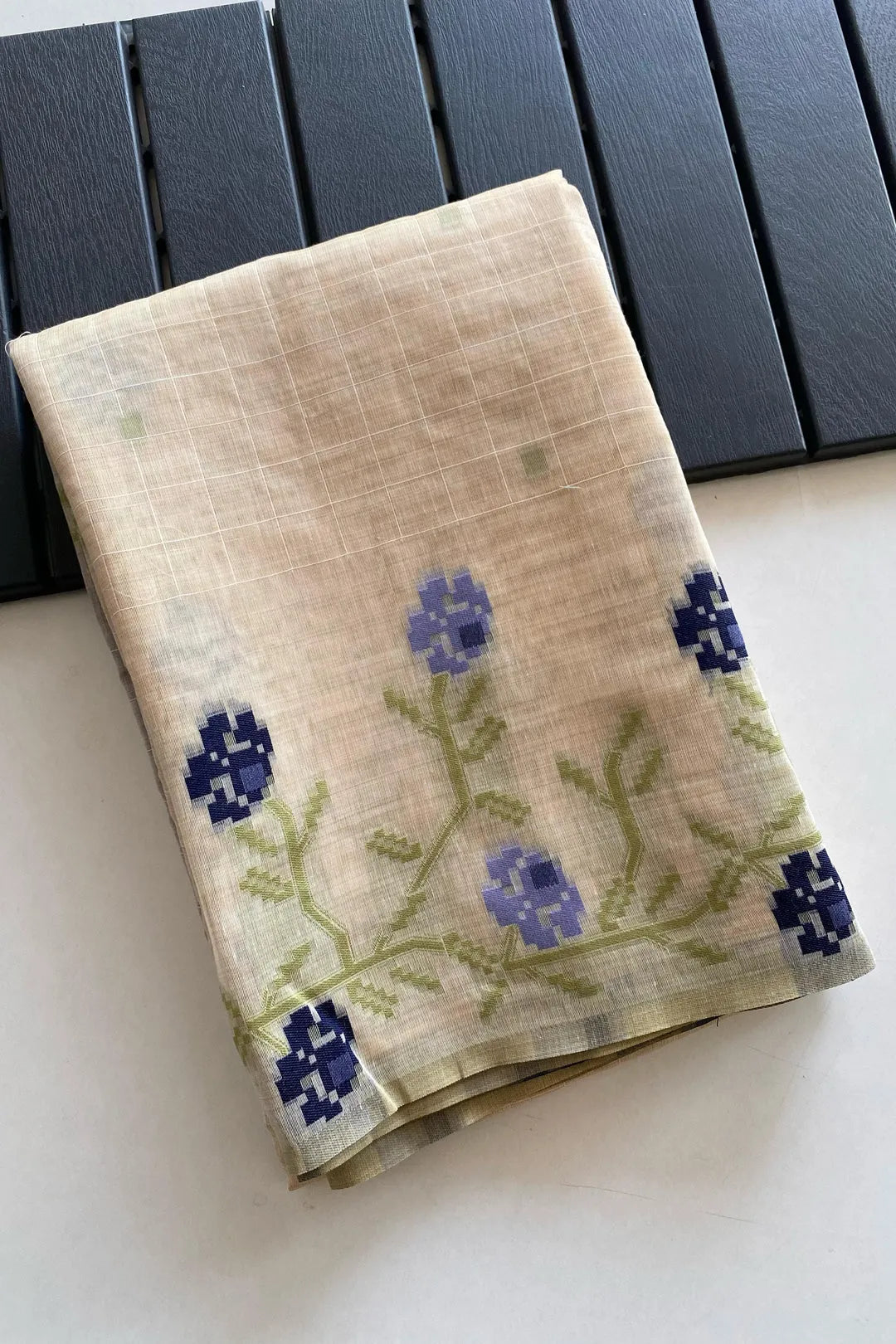 Soft Traditional Jamdani Muga Cotton Saree