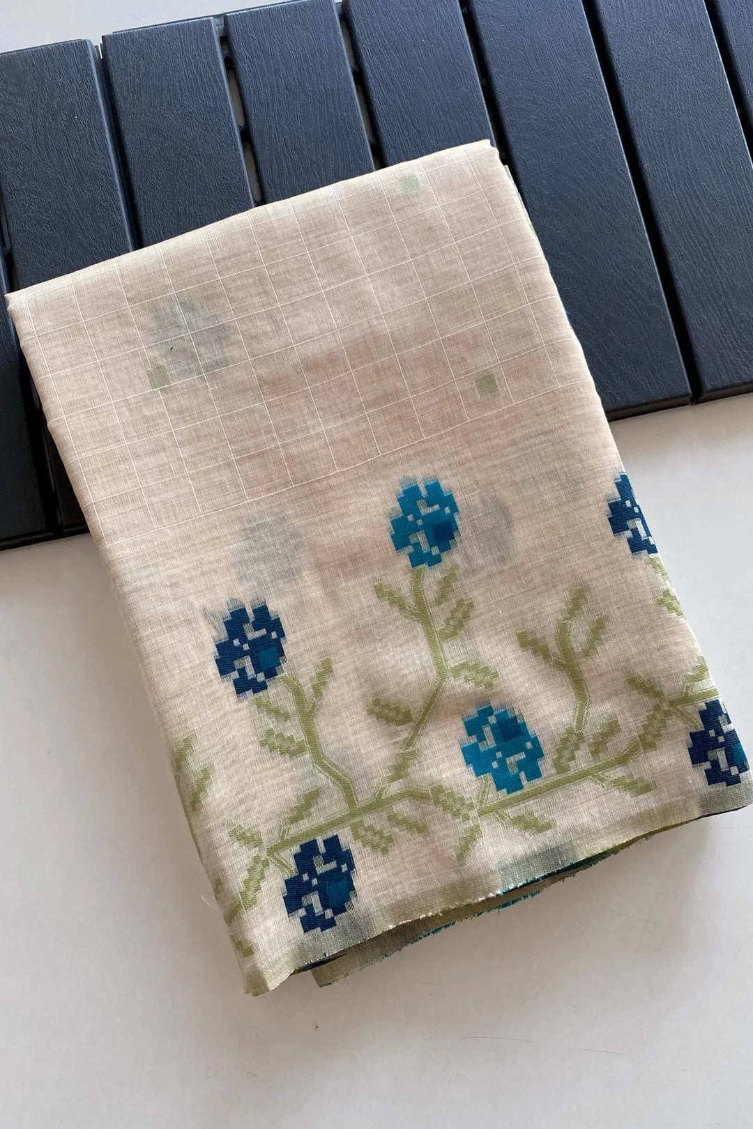 Soft Traditional Jamdani Muga Cotton Saree