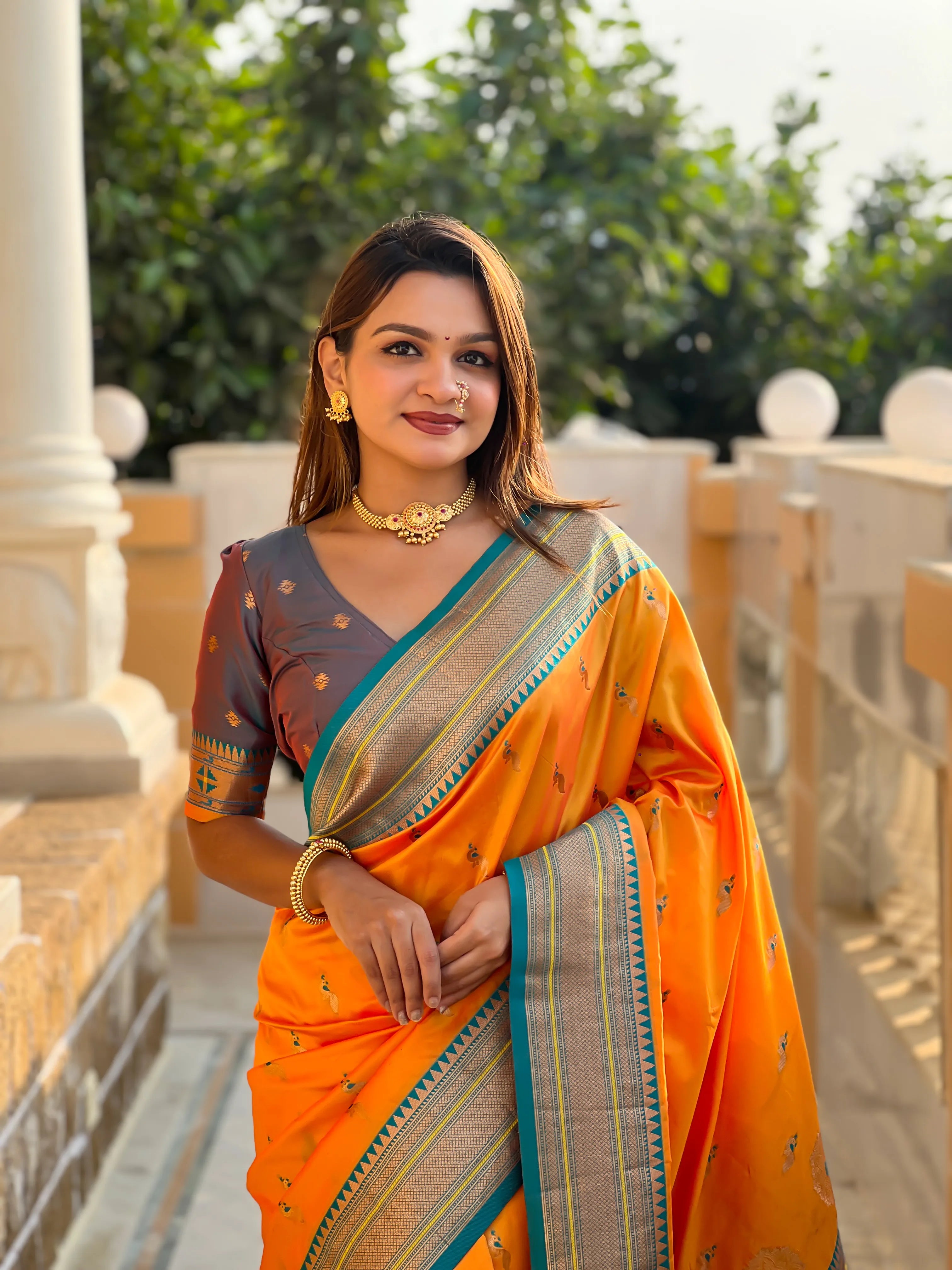 Peacock Paithani Soft Silk Saree