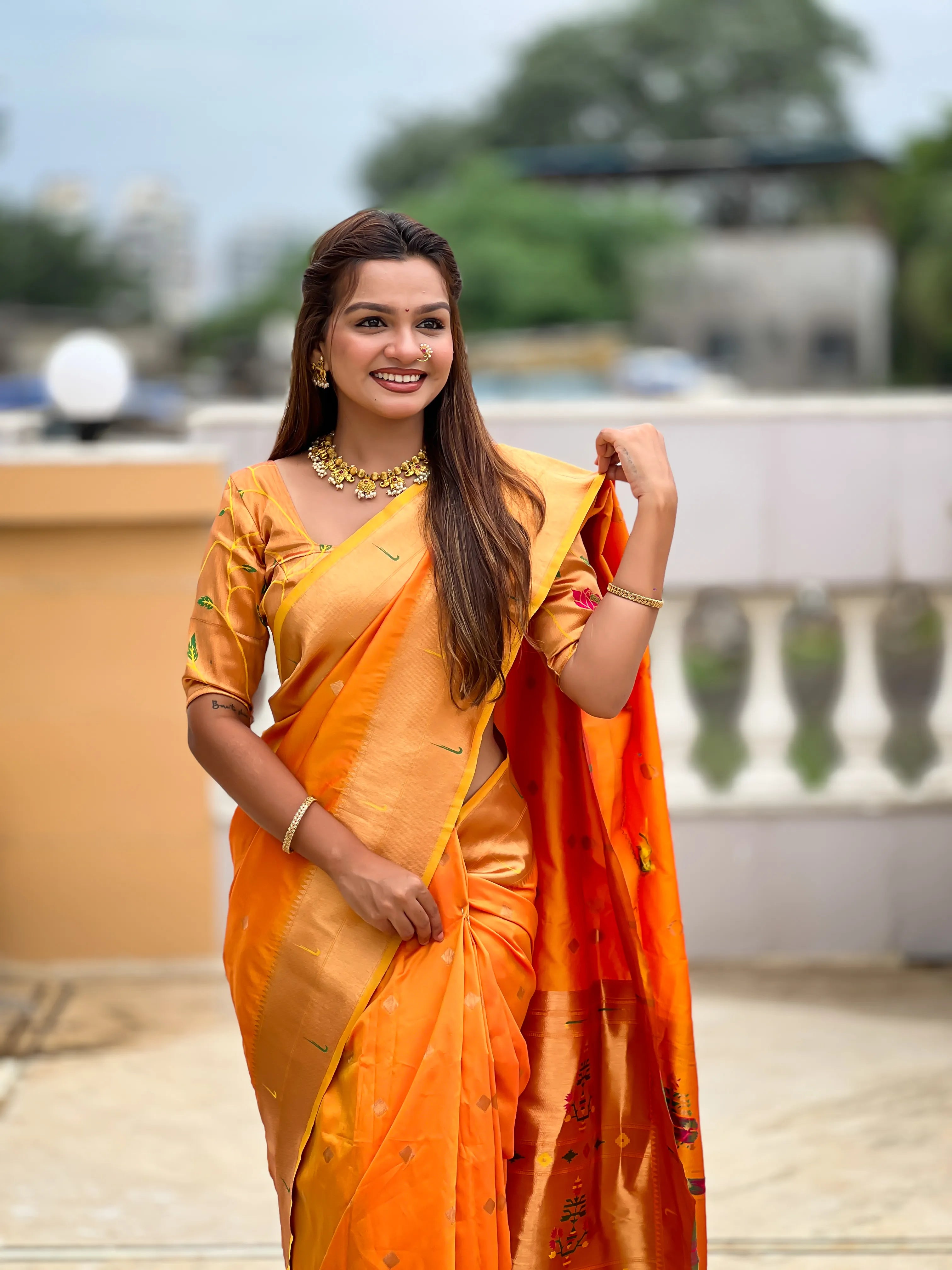 Soft Silk Designer Paithani Saree