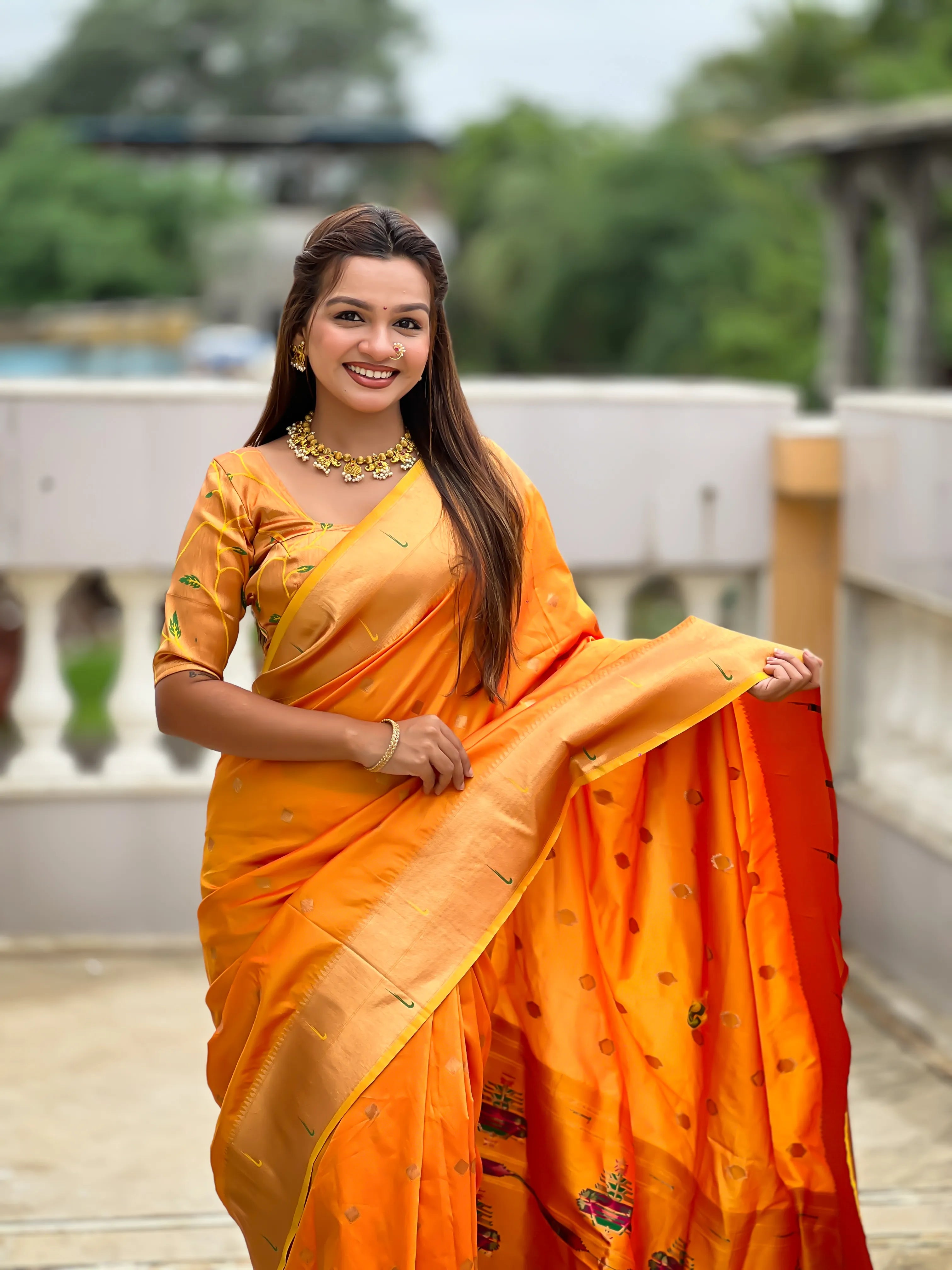 Soft Silk Designer Paithani Saree