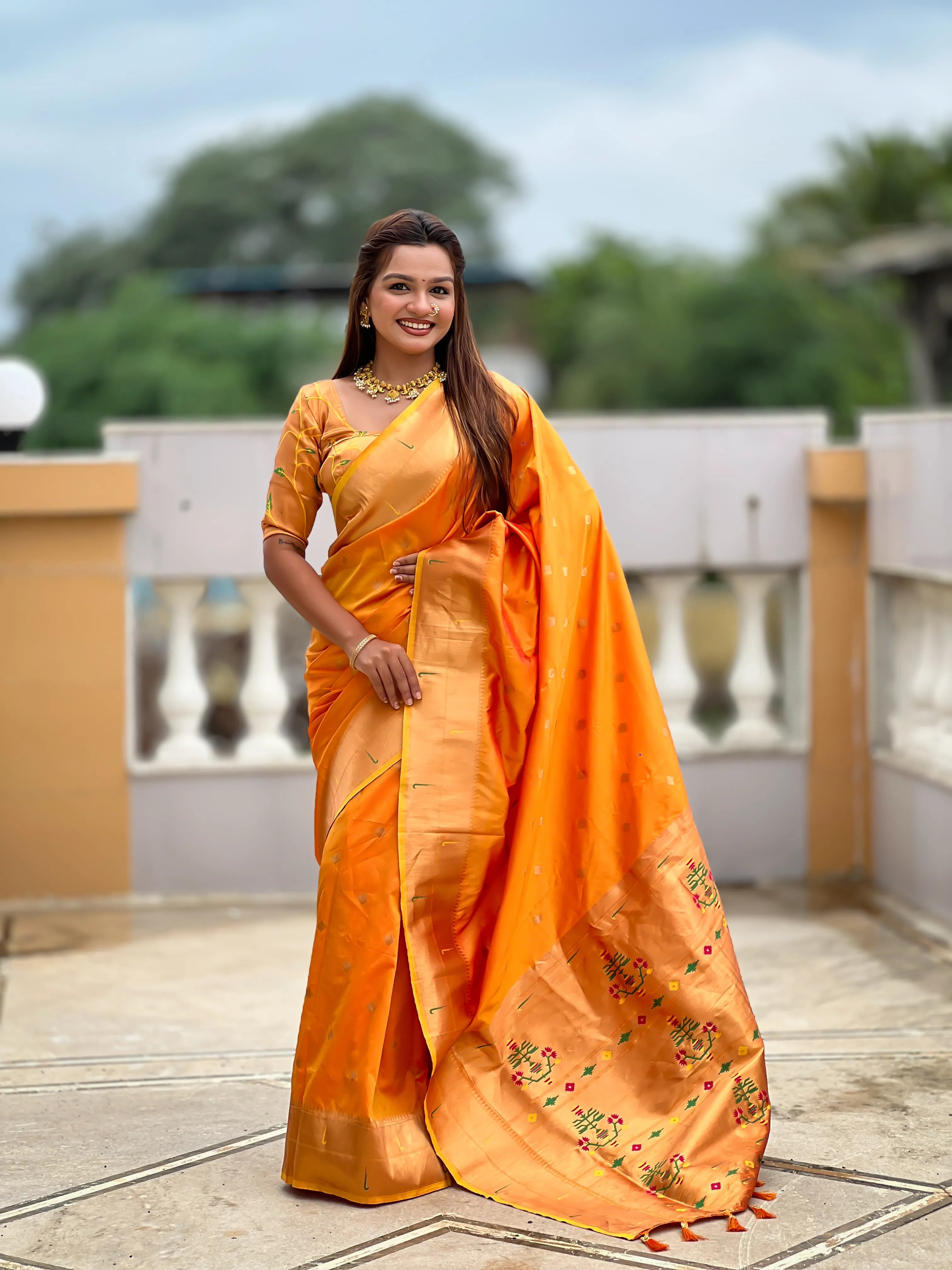 Soft Silk Designer Paithani Saree