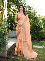 Latest Bandhani Organza Patola Saree