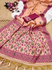 Soft Chanderi Cotton Jamdani Saree
