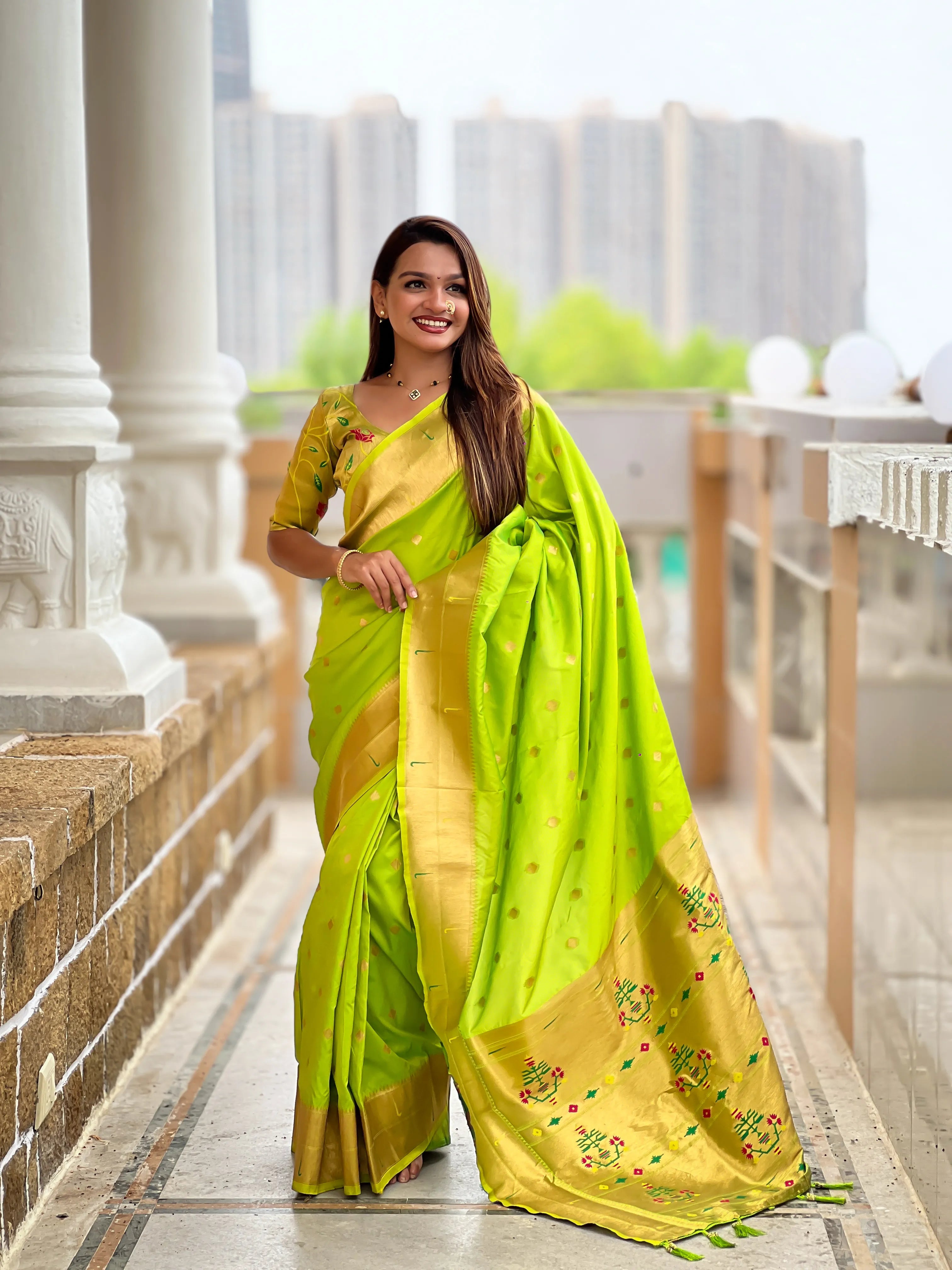 Soft Silk Designer Paithani Saree