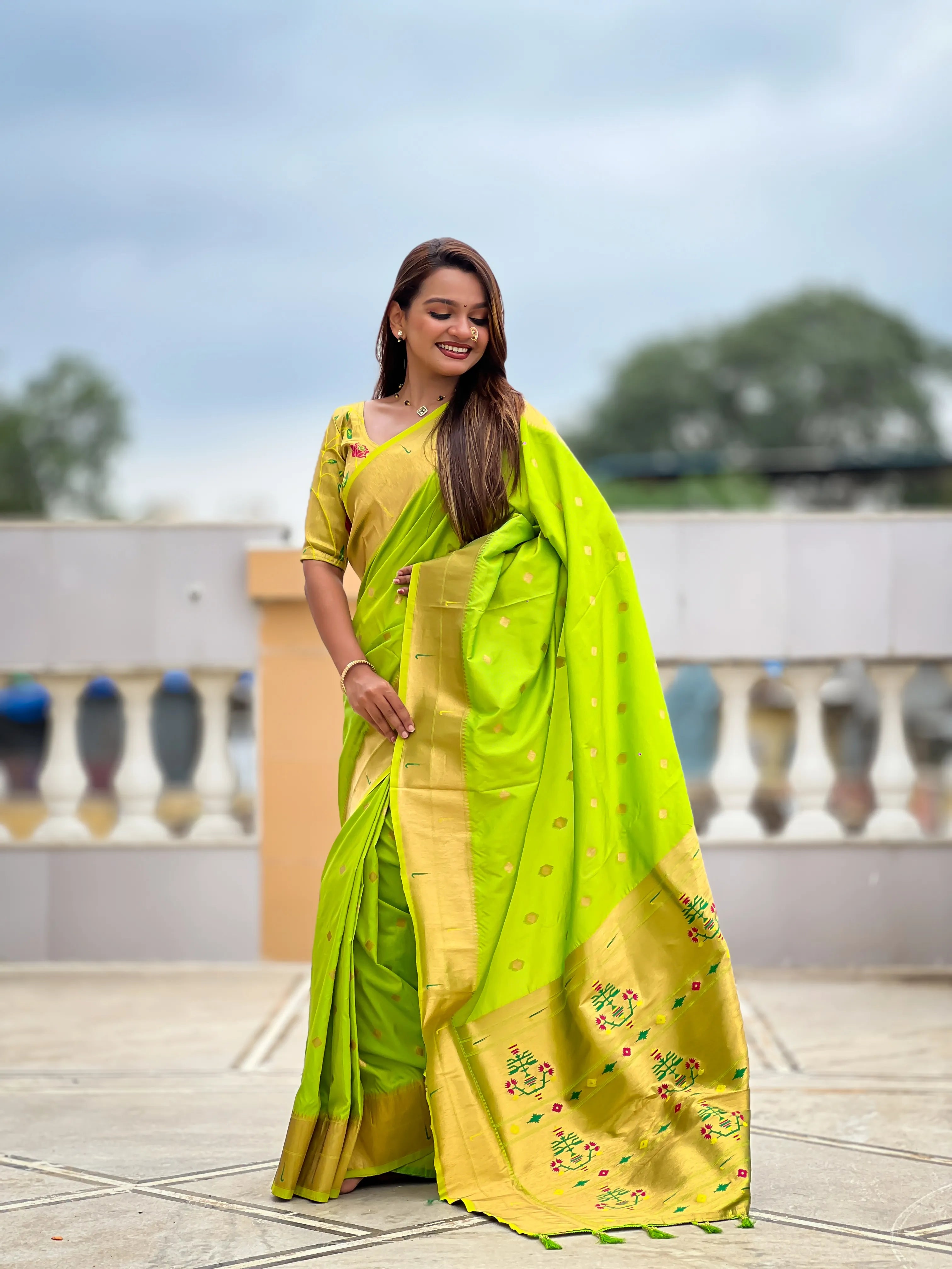 Soft Silk Designer Paithani Saree