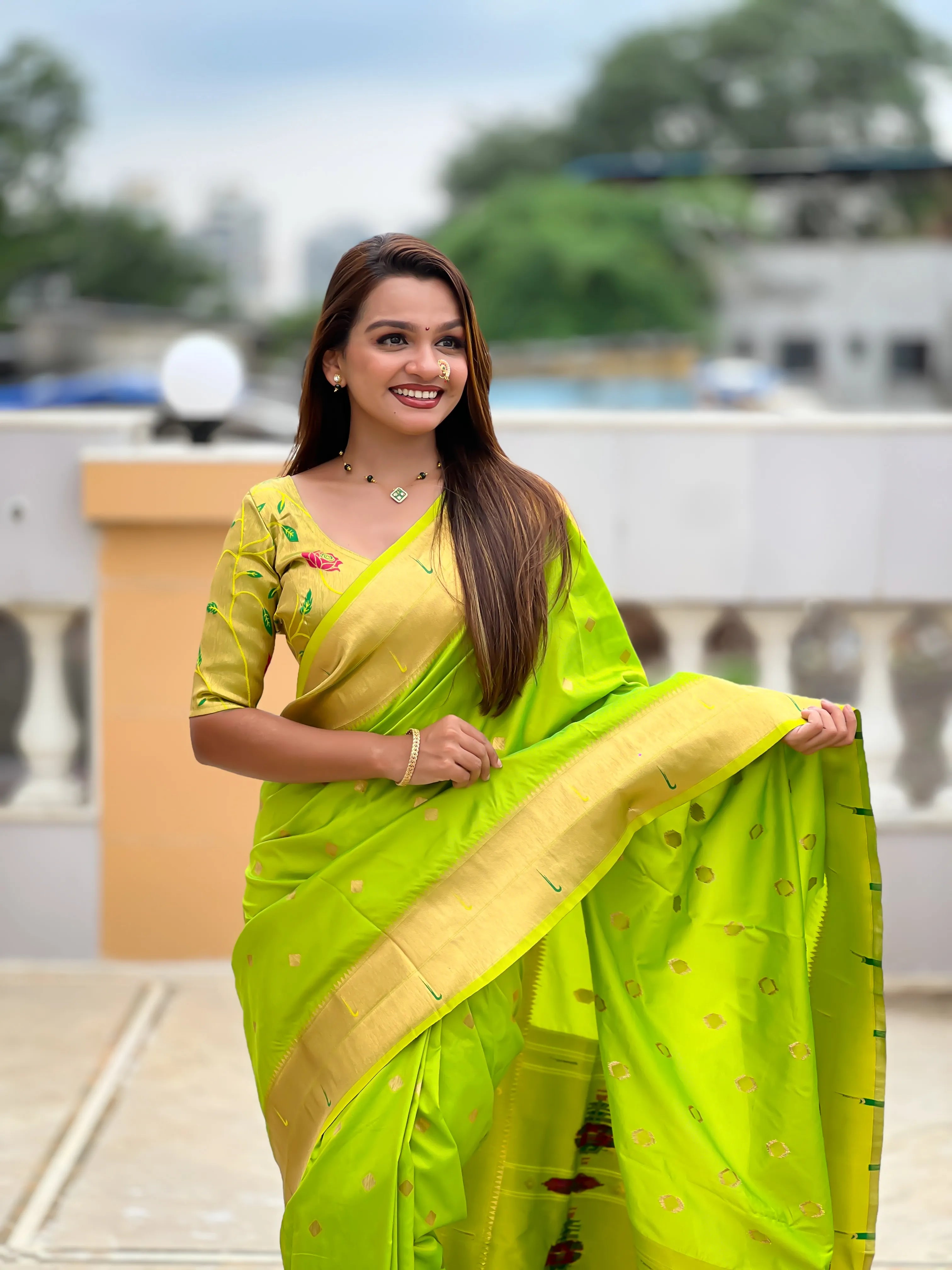 Soft Silk Designer Paithani Saree