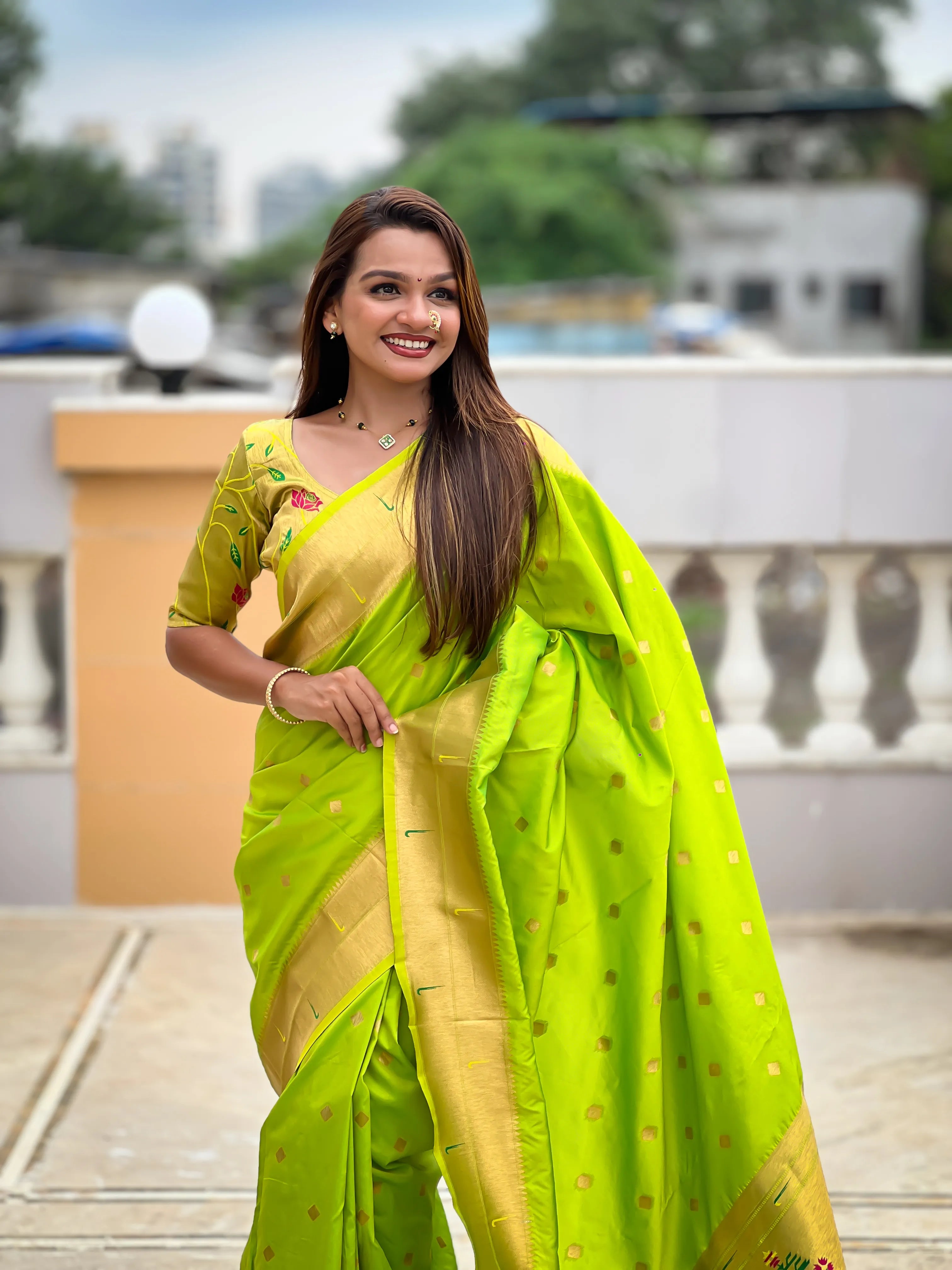 Soft Silk Designer Paithani Saree