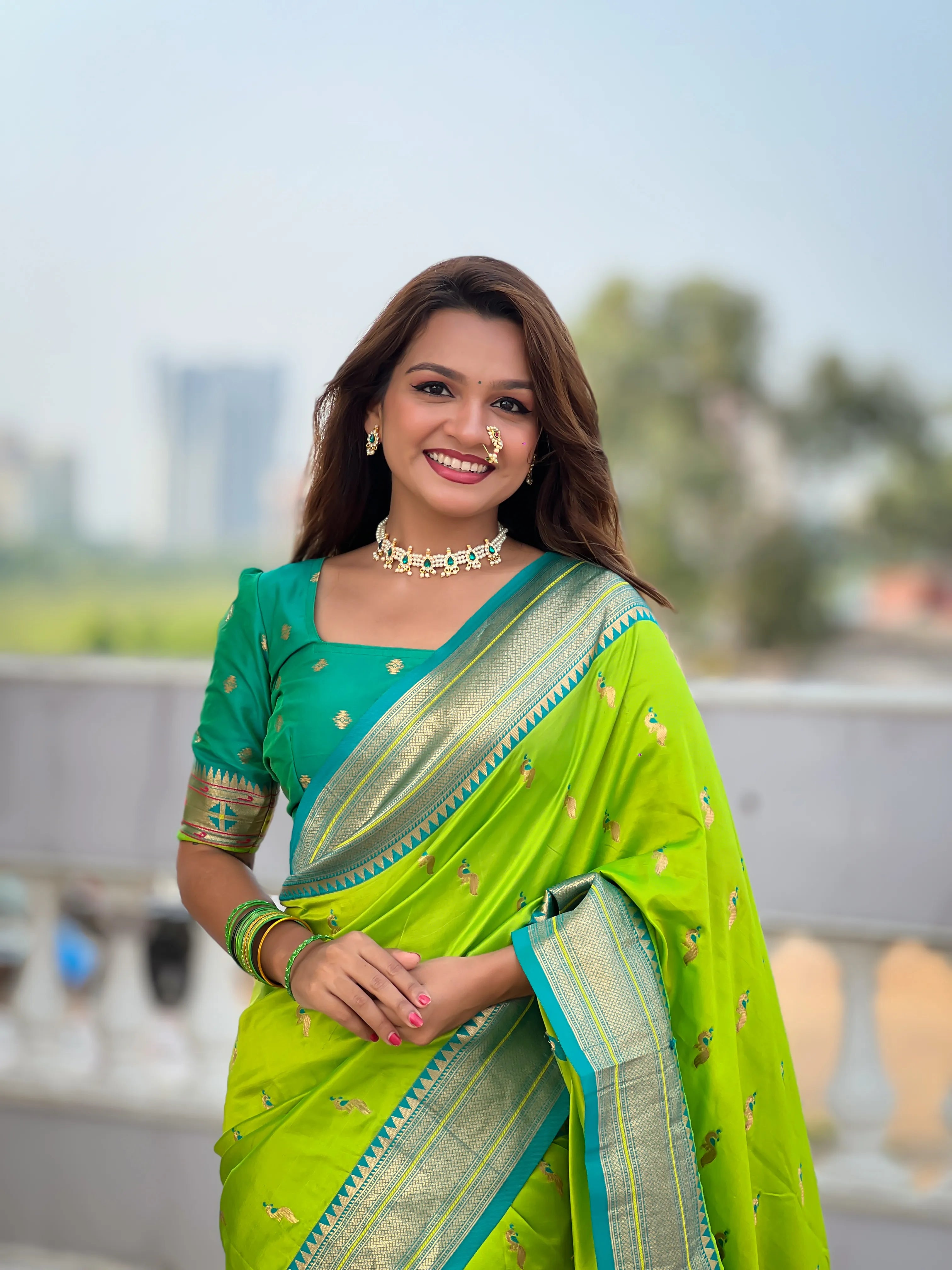 Peacock Paithani Soft Silk Saree