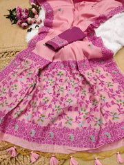 Soft Chanderi Cotton Jamdani Saree