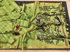 Ghicha Cotton Designer Weaving Saree